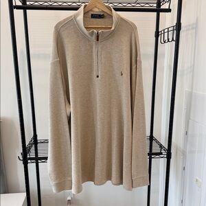 Polo by Ralph Lauren Light Tan Zip-Up Sweater
